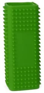 Uplift Essentials Silicone Pet Hair Detailer Multi Surface Hollow Rubber Removal Brush green