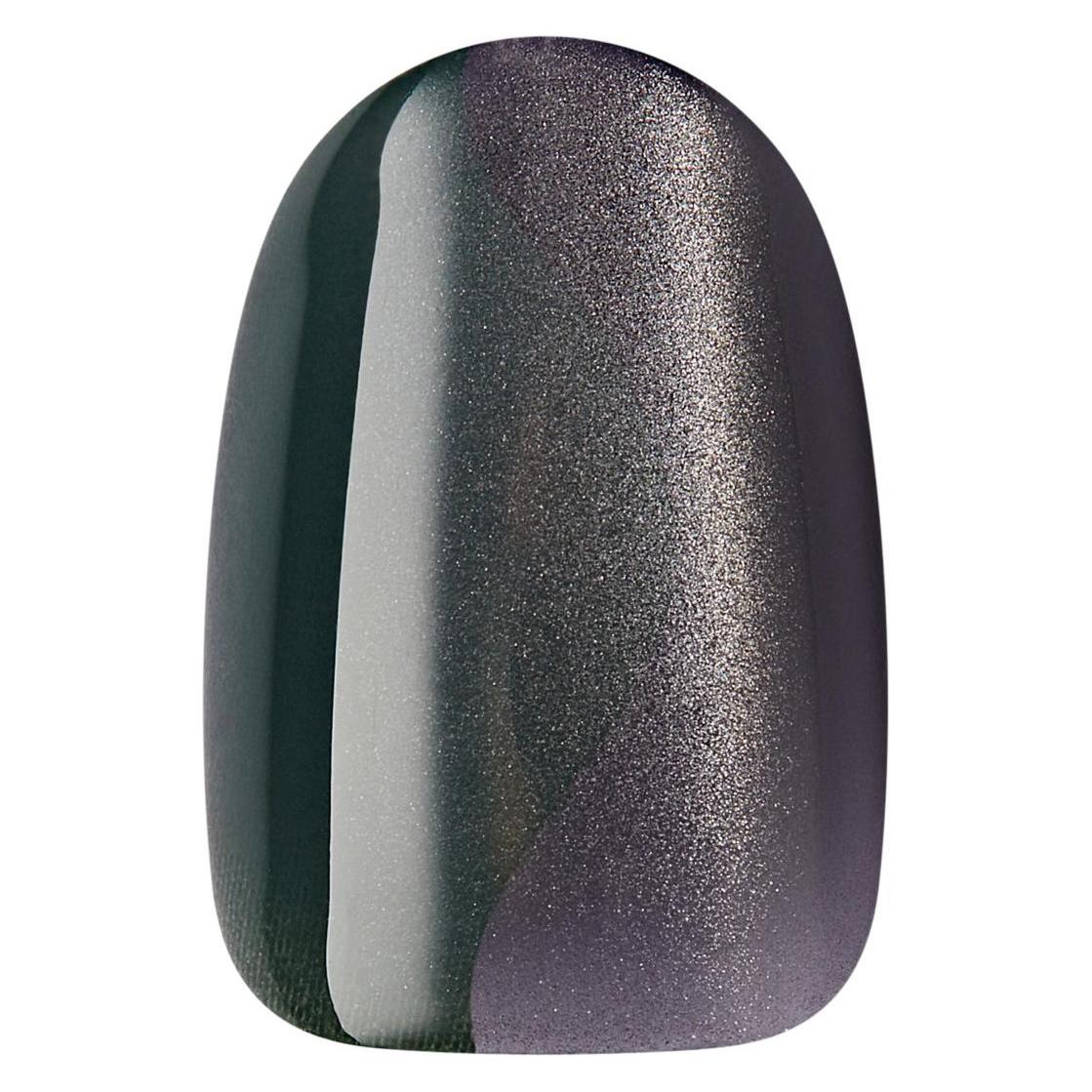 KISS Gel Fantasy Magnetic Gel Nails - 28 Pieces (Kunstnägel, Grau) (FMA04C)