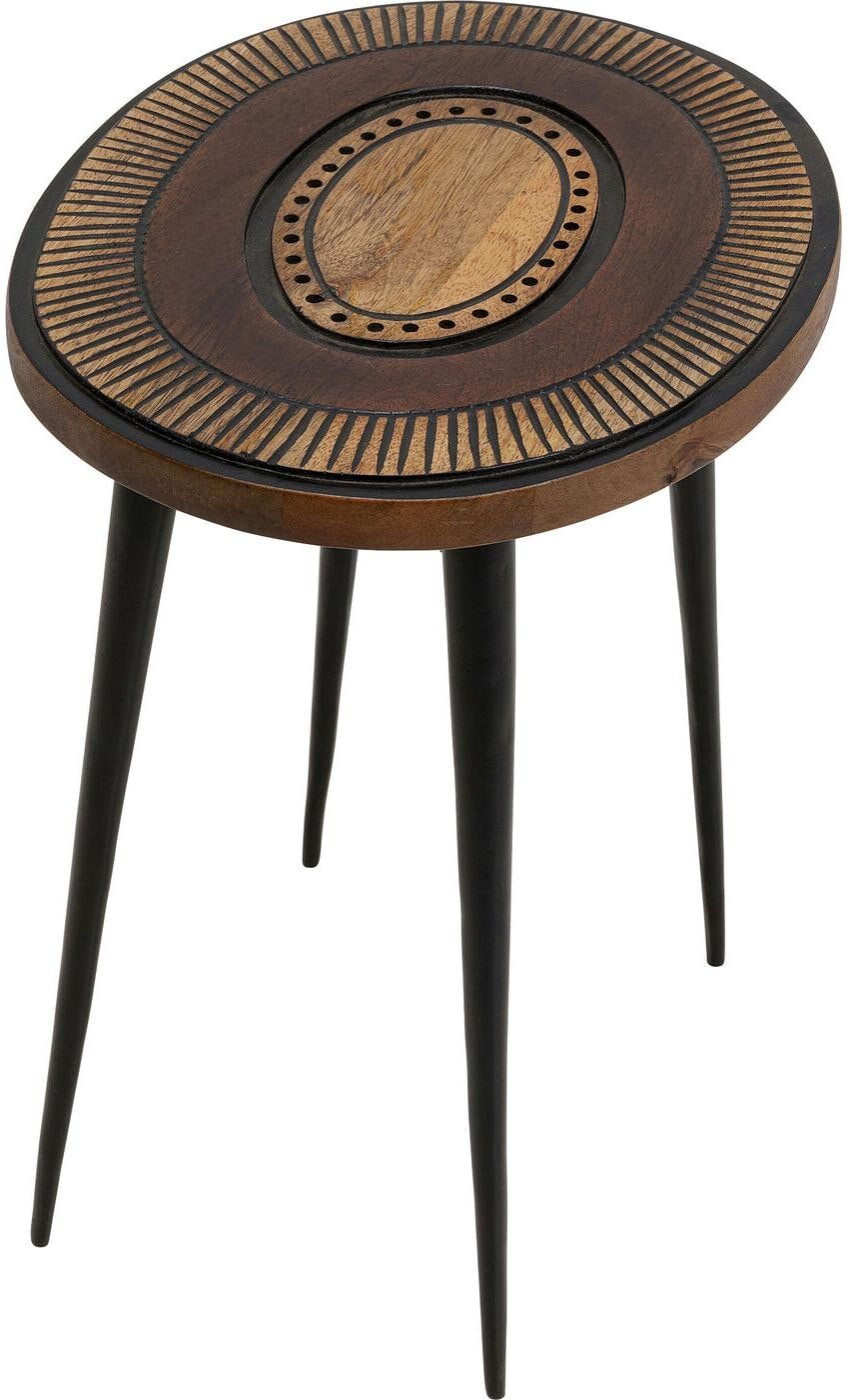 Beistelltisch KARE DESIGN "Medina 40 x 45 cm", braun, Tische, Beistelltisch braun Einheitsgröße