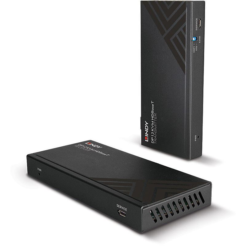 Lindy 150m Cat.6 Displayport &USB KVM HDBaseT Ext IR/RS232