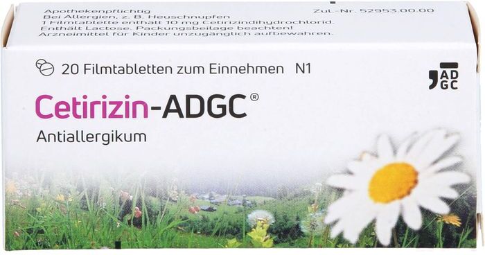 Zentiva Pharma GmbH CETIRIZIN ADGC Filmtabletten 20 St.