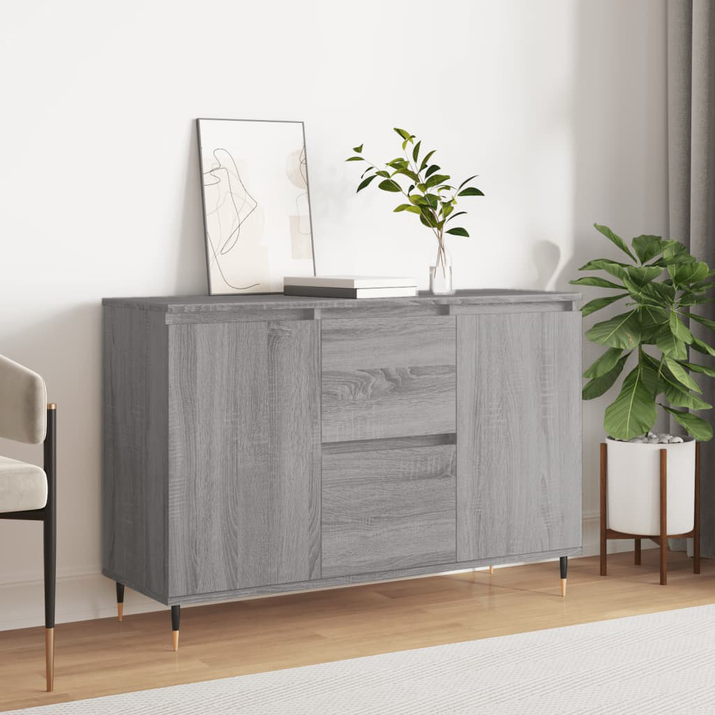 17 Stories Mariolino 104cm Sideboard Grey Sonoma 70cm H X 104cm W X 35cm D