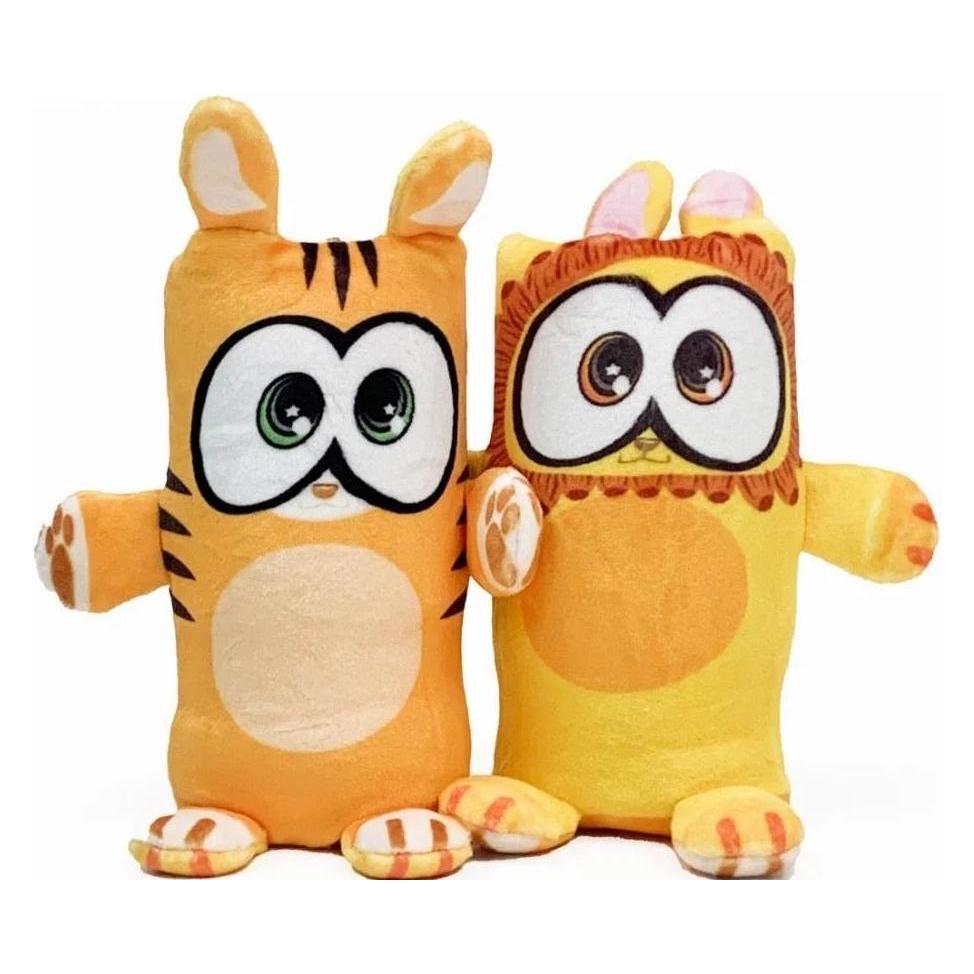 EPEE Doppelseitige doppelseitige Tiger-Löwen-Maskottchen (17 cm) (44852786)