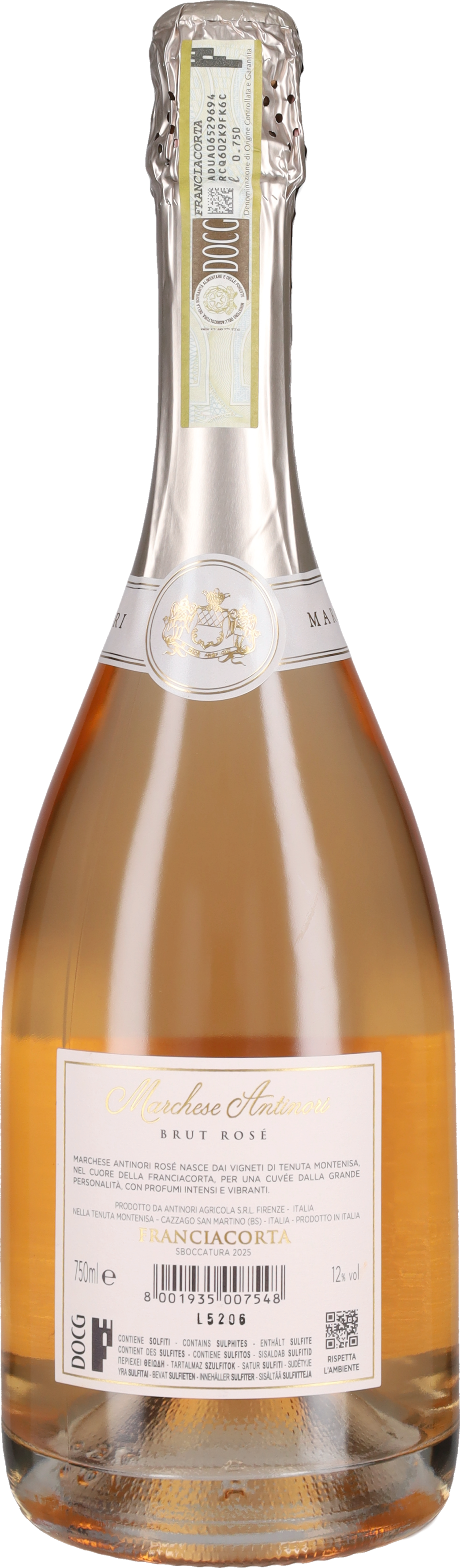 Franciacorta Rosé Brut Tenuta Montenisa - Antinori