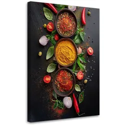 WANDBILD Lebensmittel gewürze küche