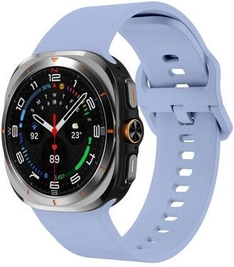 United Samsung Galaxy Watch Ultra Silicone Watch Band With Colorful Buckle Soft Sport Replacement Strap light Blue