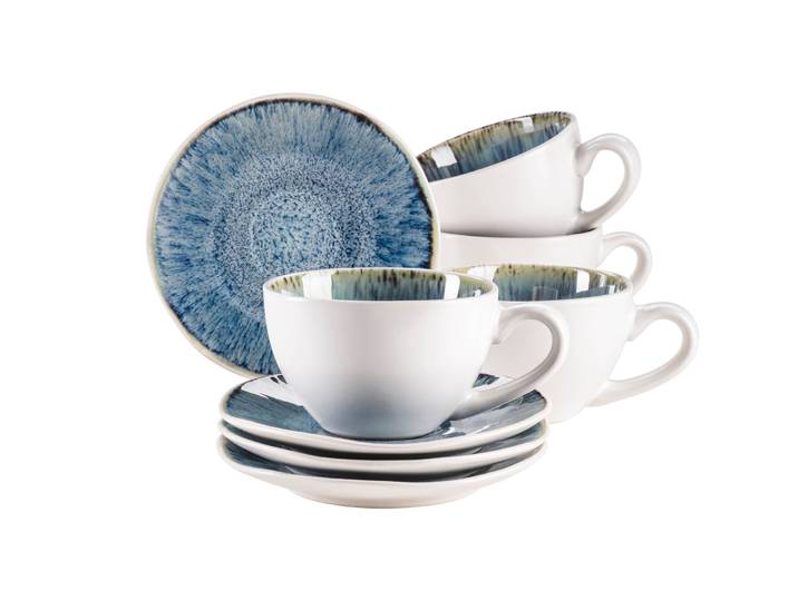 MÄSER Tassen-Set Frozen blau Steinzeug