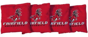 Skip's Garage Fairfield Stags Red Cornhole Bags