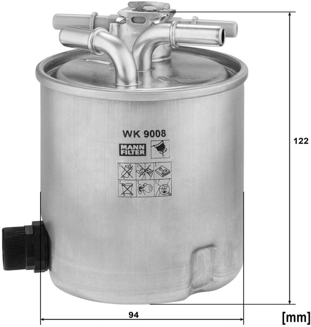 Mann-Filter Filtro carburante WK 9008