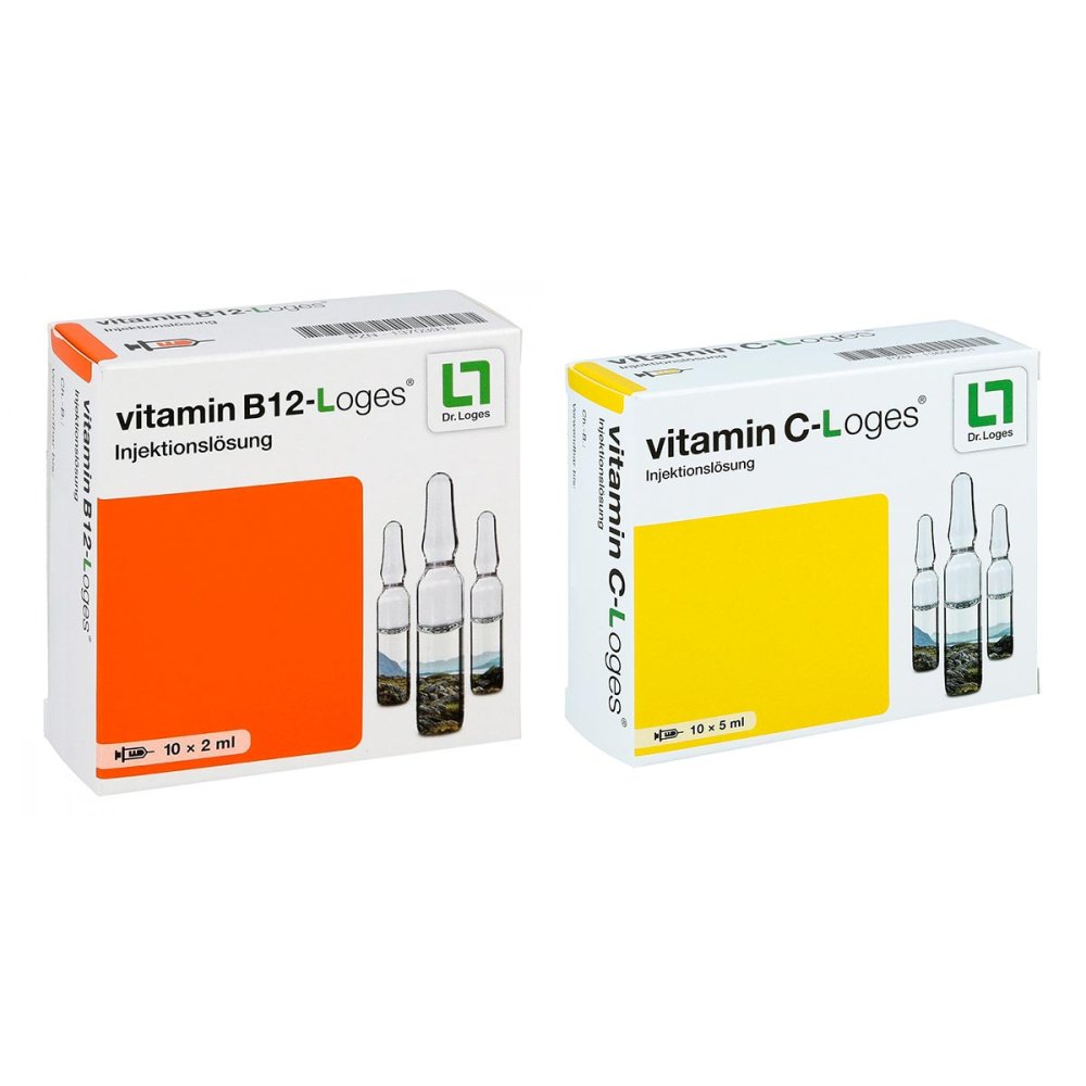 Vitamin C-loges + Vitamin B12-loges Injektionslösung Ampullen 08105083