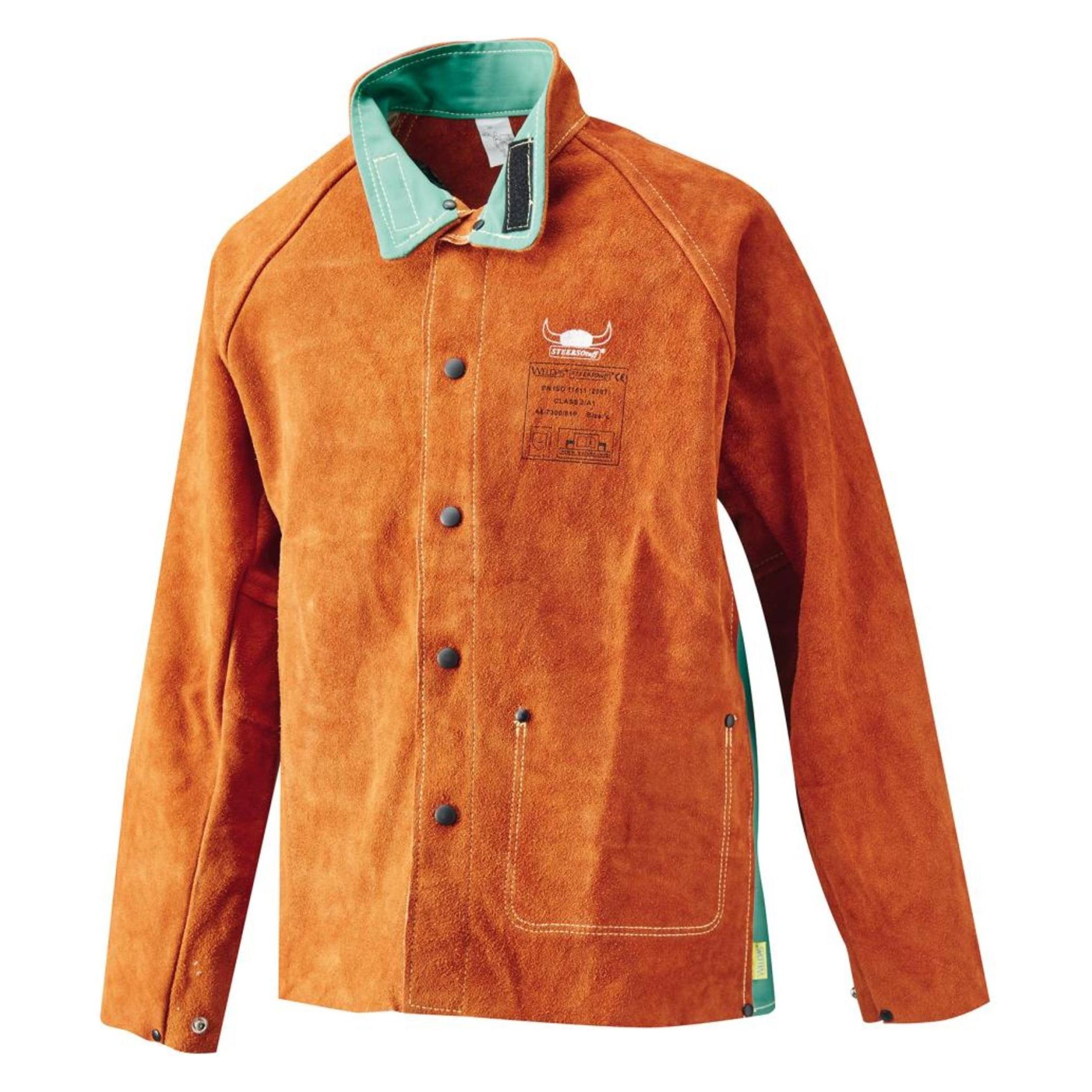 Weldas Schweisserschutz-Jacke, Unisex-Grösse: L (L) (8718564522433)