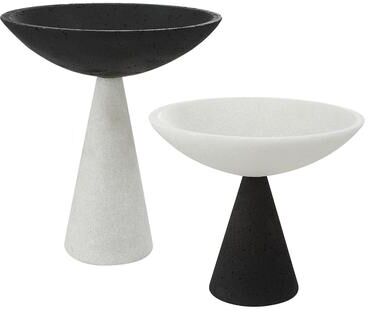 "Uttermost Antithesis Marble Bowls (Set of 2) - 10.25""W x 11.75""H x 10.25""D"