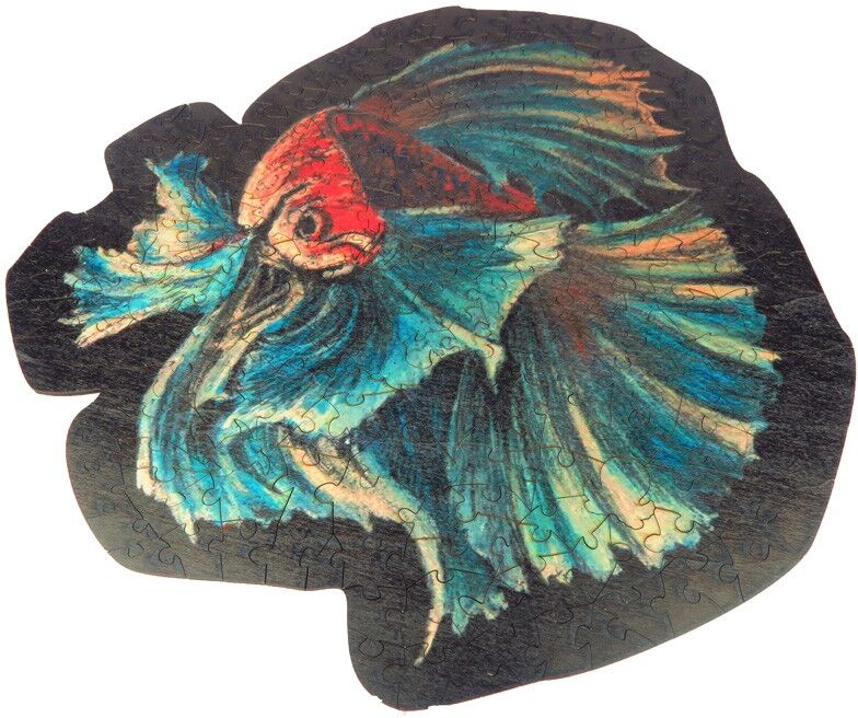 The wild puzzle Dans le bocal, poisson - Puzzle bois 260 pcs