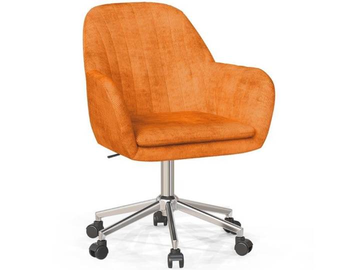 Chaise de bureau pivotante avec accoudoirs - Venia Orange
