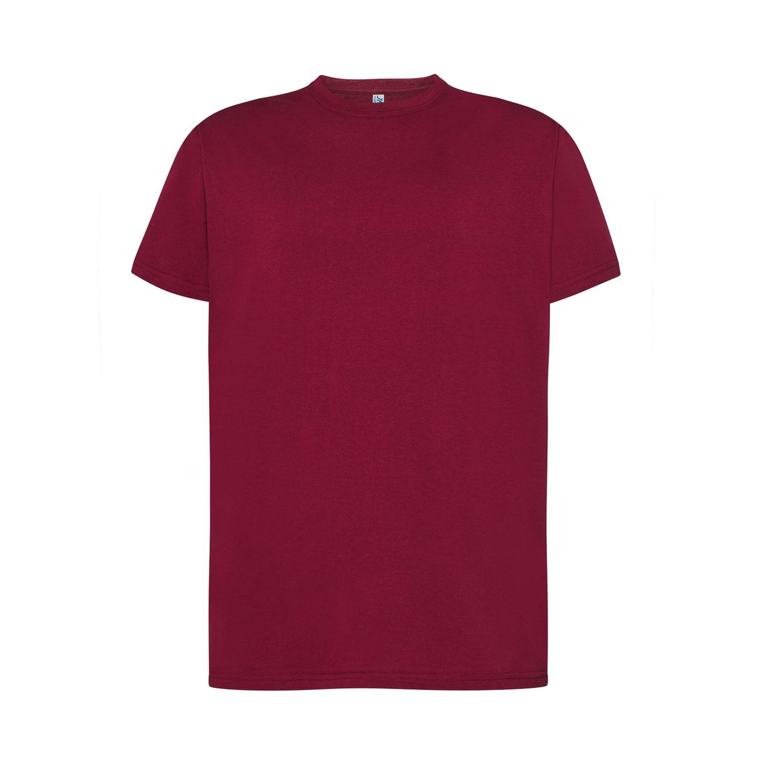 JHK Heren Normaal T-Shirt (Bourgondië)
