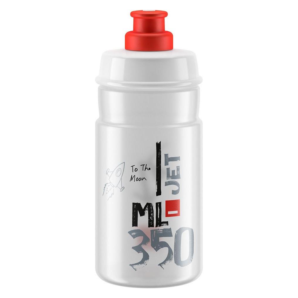 Elite Trinkflasche Jet Transparent-Rot 350 ml (0.35 l) (EL0206015)