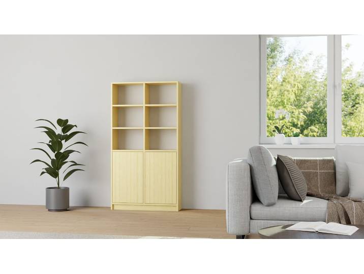 Schlichtes Regal aus Massivholz Kiefer Natur geölt