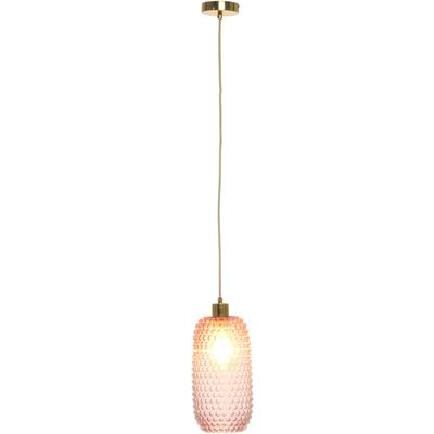 KAYOOM Hängeleuchte "Irina", rosa, Ø 15cm H: 34cm, 1 Stk., Leuchten, handgefertigt, modern, Hängeleuchte