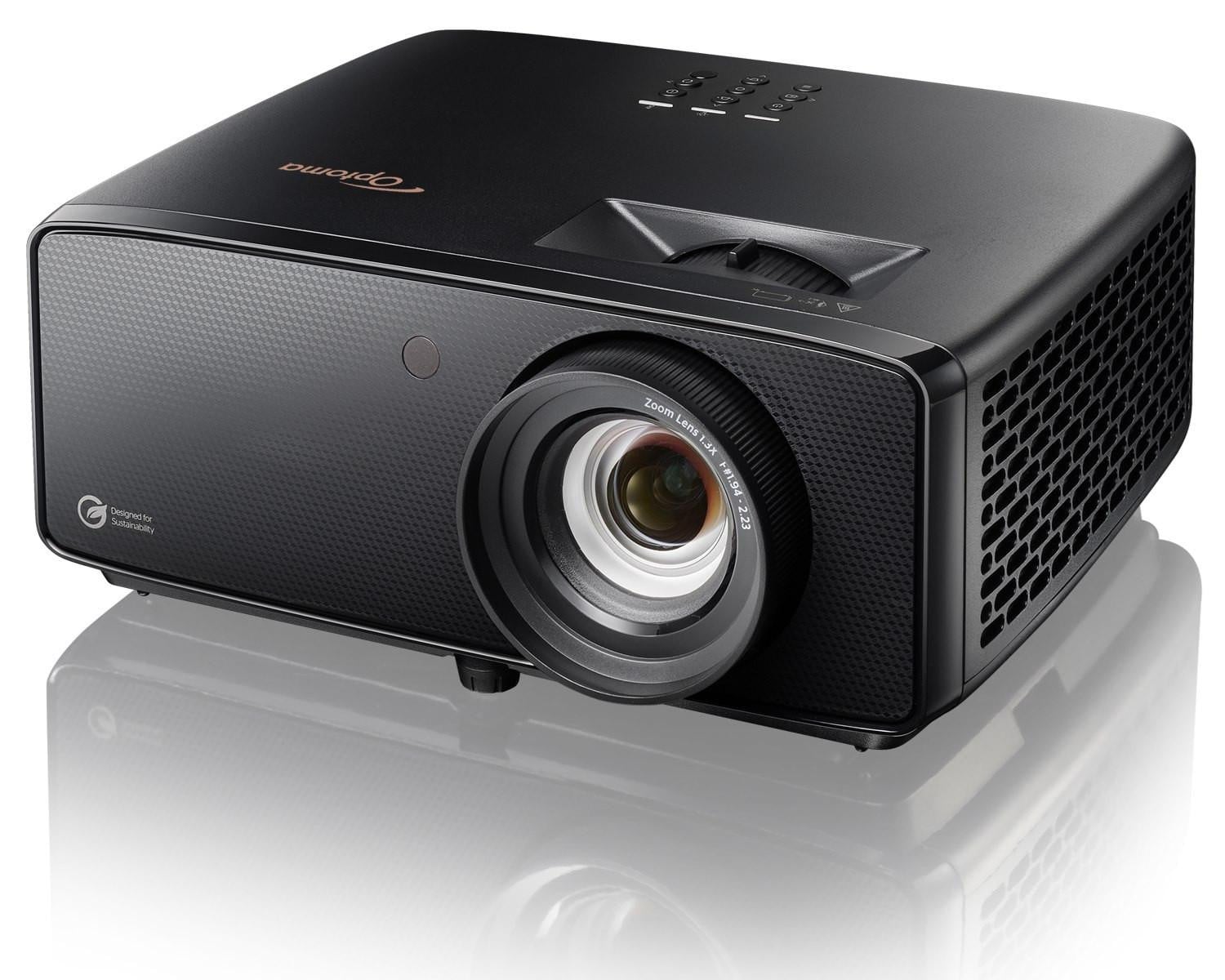 Optoma UZ38x Ultra HD 4K Projector met HDMI en luidsprekers, zwart