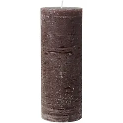IB Laursen Rustikale Kerze Stumpenkerze Ø 6,8 cm, Höhe 18, Ø 6.8 cm, chocolate