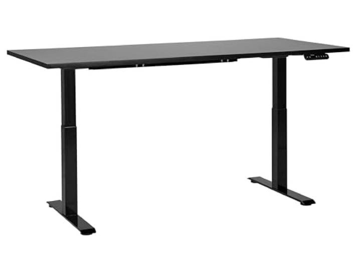 Elektrisch höhenverstellbarer Schreibtisch USB schwarz 180x80 cm DESTINES