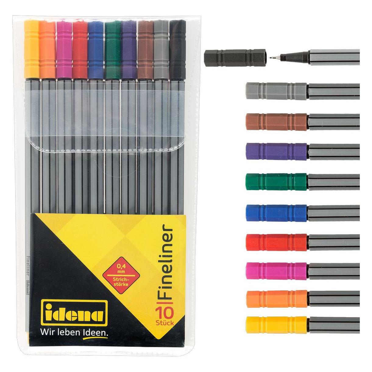 Idena Fineliner 10 Stück 10 Farben (10x) (22692170)