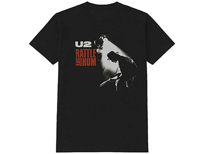 T-Shirt # M Unisex Black # Rattle & Hum