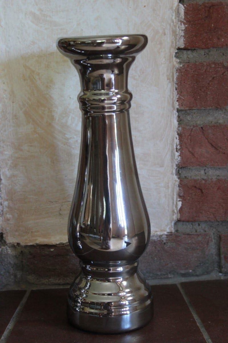Voss Möbel Kaarsenhouder Pillar Zilver
