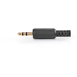 Nedis Audio-Anschluss - Gerade - Stecker - Vergoldet - Lötung - Kabeleingangsdurchmesser: 4.0 mm - PVC - Gold / Schwarz - 25 Stück - Umschlag
