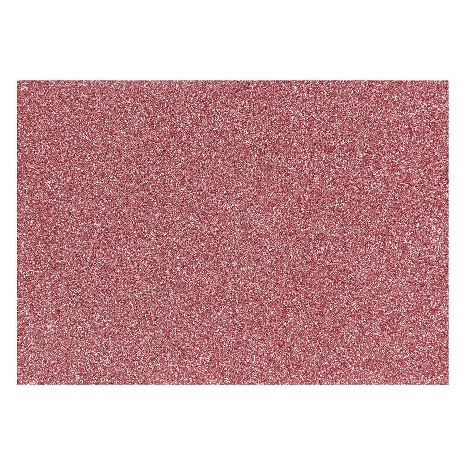 Creativ Company Opstrijkfolie Glitter Lichtrood, A5 (1 Stk., 21 x 14.80 cm) (5712854313315)