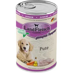 Landfleisch Dog Classic Junior Pute mit Gartengemüse | 6x 400g