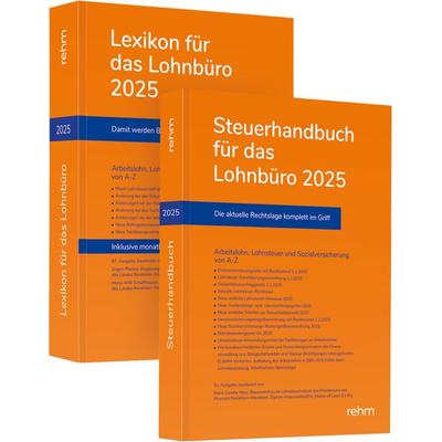 Buchpaket Lexikon für das Lohnbüro und Steuerhandbuch 2025, Taschenbuch von Wolfgang Schönfeld,Jürgen Plenker,Heinz-Willi Schaffhausen,Marie Camille