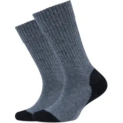 2er Pack camano Sport Pro Tex Crew Socken Kinder 0004 - navy 39-42