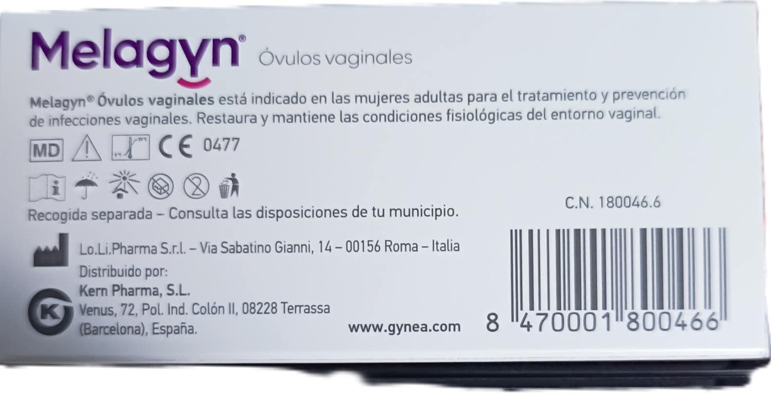 MELAGYN 10 Óvulos Vaginales