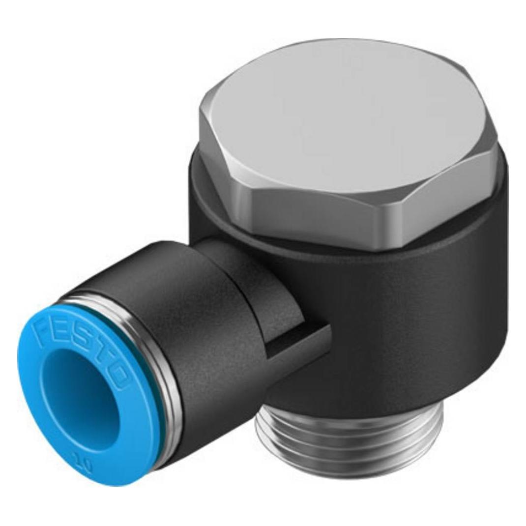 Festo Push-in Elbow Fitting, Male G3/8, 10mm (Winkelverbindung) (QSLV-G3/8-10)