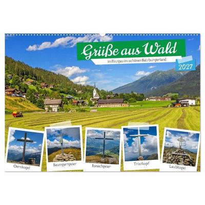 Grüße aus Wald (Wandkalender 2027 DIN A2 quer), CALVENDO Monatskalender