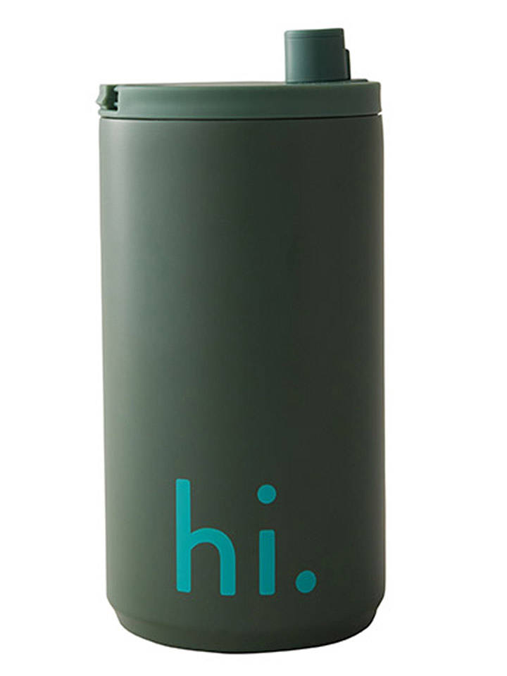 Design Letters Thermobecher "Hi" in Grün - 350 ml - onesize