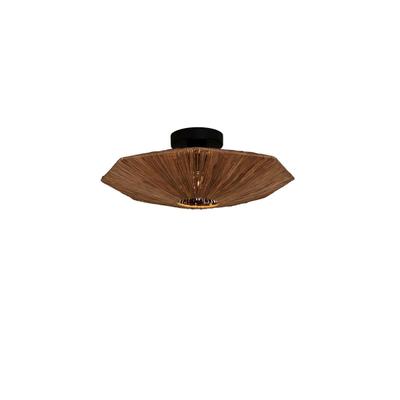 GOOD & MOJO Deckenleuchte "Panama", braun, 1, Ø 45cm H: 5cm, Leuchten, Deckenleuchte