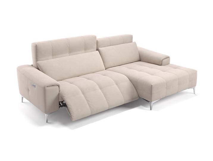 Stoff Ecksofa SALENTO hochwertig & edel Polsterecke Relaxfunktion