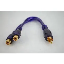  Cinchkabel blau Y-Adapter 1M-2F 