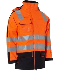 Multinorm Regenparka "086060R" SecureTech Multinorm - 3XL - warnorange/marine