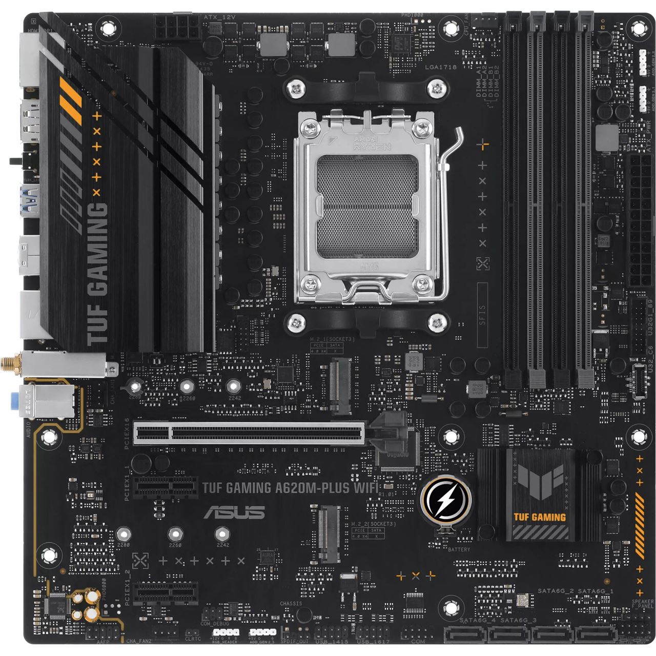 Asus TUF Gaming A620M-Plus WIFI AMD A620 So.AM5 DDR5 mATX Retail