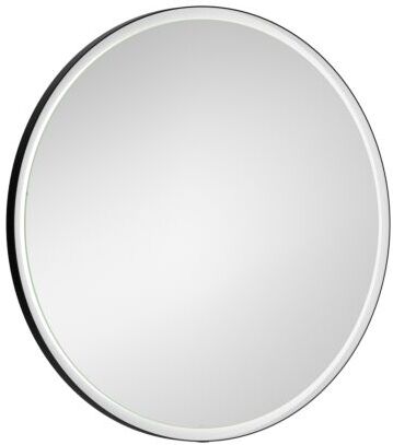 Laufen YVA Spiegel H4485200YV4501 rund, 1000x40x1000 mm, LED-Beleuchtung, Ein/Aus/Dimmer, schwarz matt