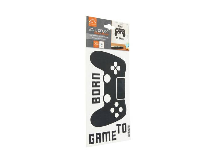 Crearreda Wandsticker Born to Game 15 × 26 cm