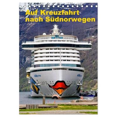 Auf Kreuzfahrt nach Südnorwegen (Tischkalender 2027 DIN A5 hoch), CALVENDO Monatskalender