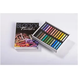 BlockX, Malstifte, Etui 24 Pastelle - Landschaft (24x)
