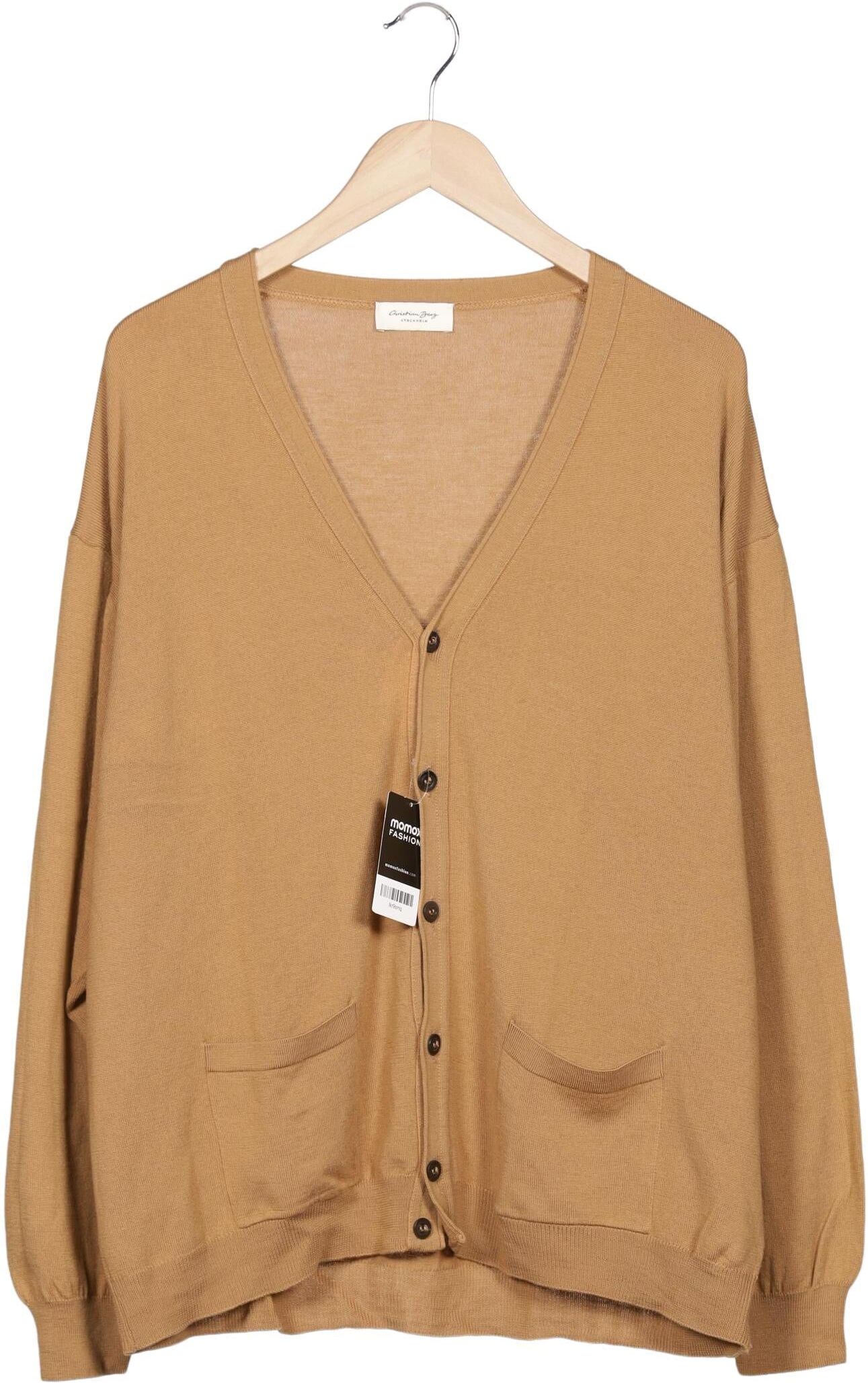 Christian Berg Herren Strickjacke, Beige, Gr. Xxl, Merino - Second Hand