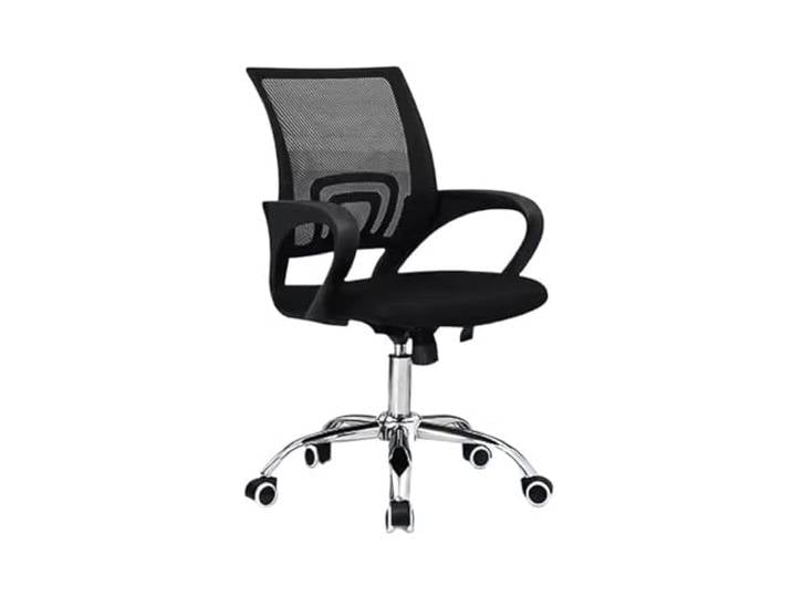 Ygt9mS6vz Stuhl mit hoher Rückenlehne Studienstuhl, bequemer, drehbarer, mobiler Stuhl(Schwarz)