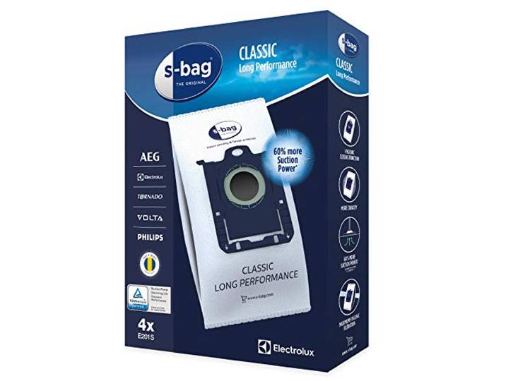 Electrolux set van 4 stofzuigerzakken e201s