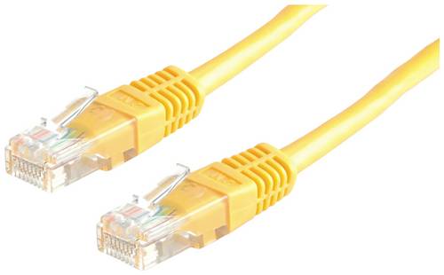 Value 21.99.1532 RJ45 Patchkabel CAT 6 U/UTP 1.00m Gelb